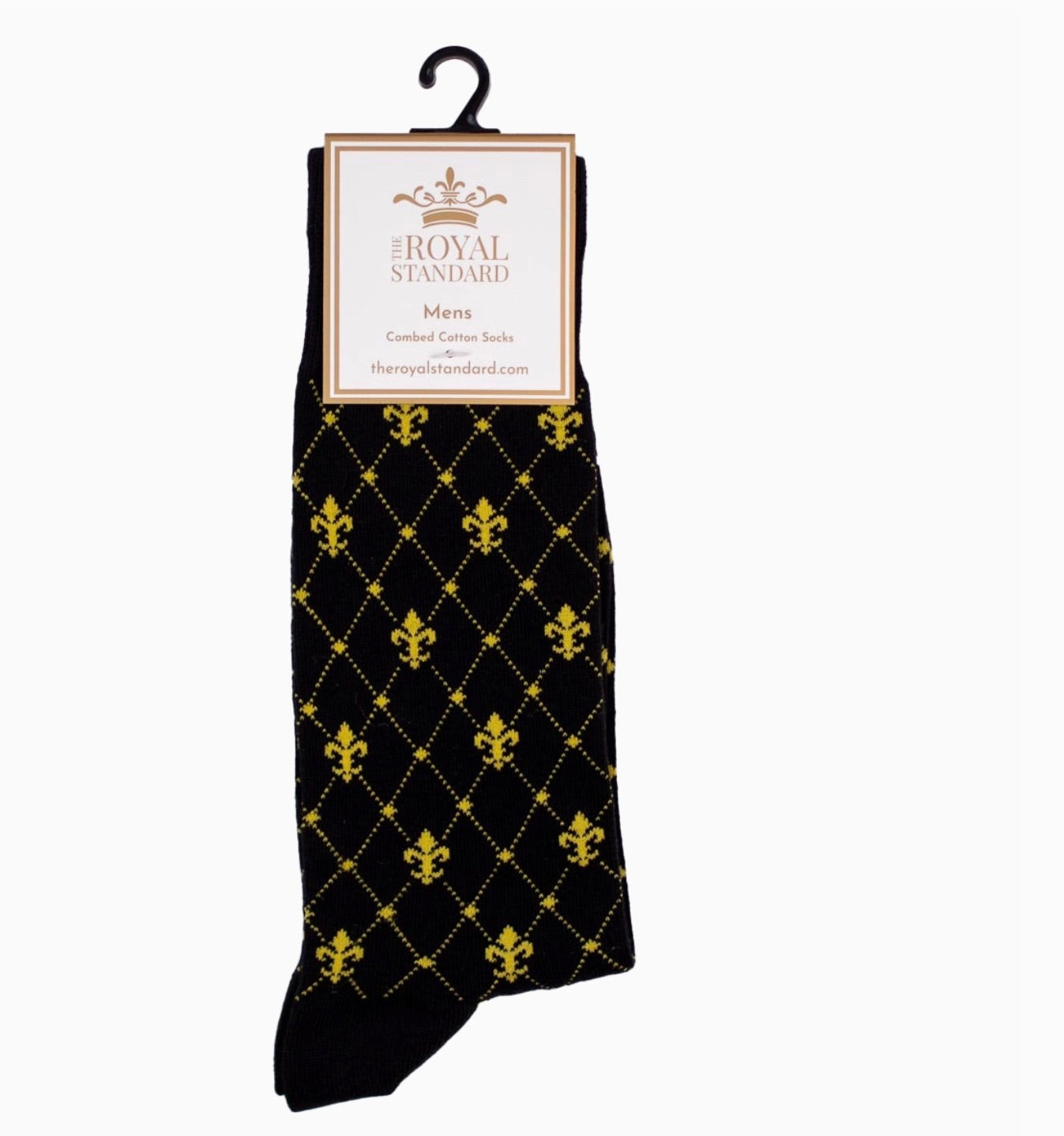 Men's Clovis Socks Black/Gold One Size