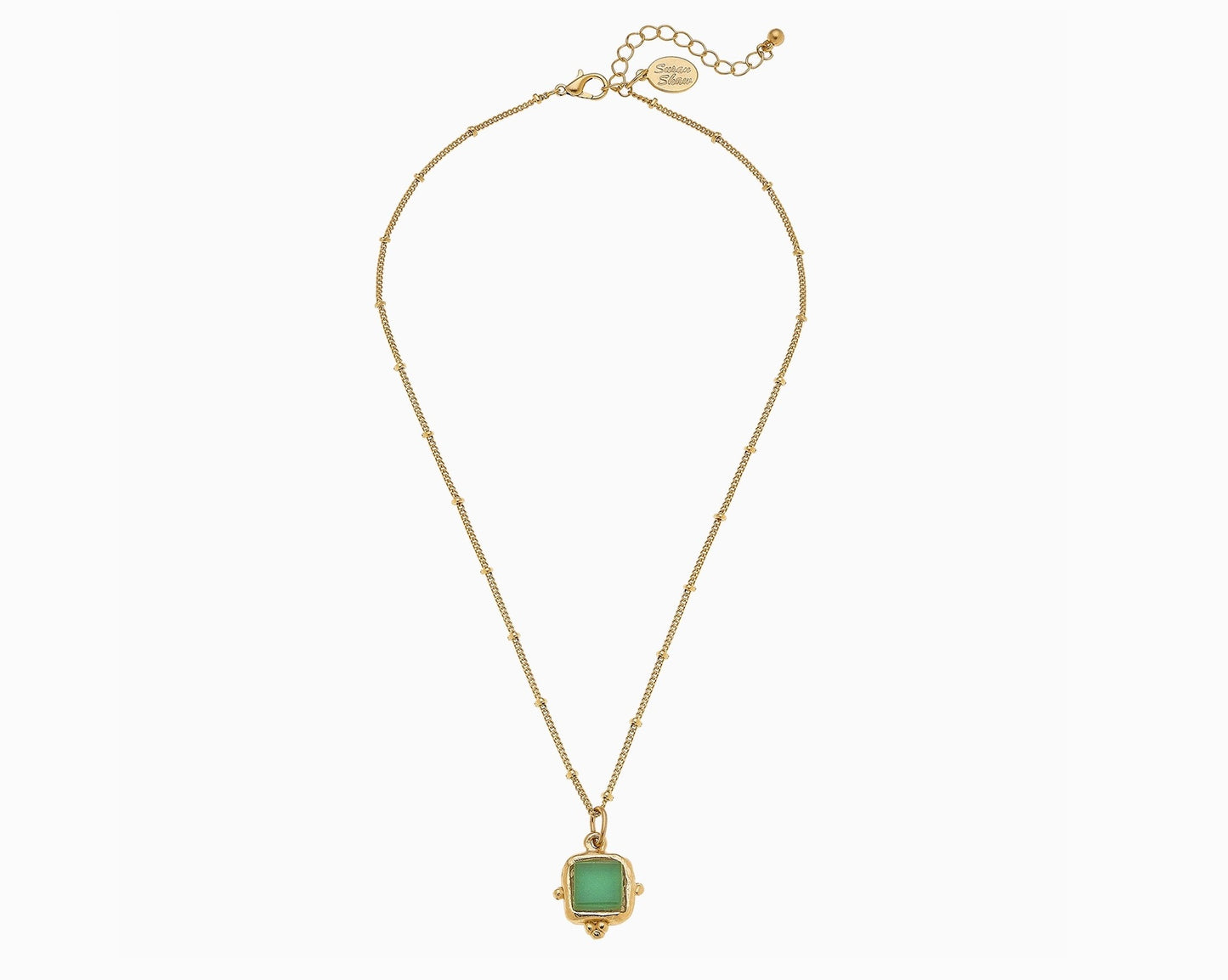 Charlotte Dainty Green Necklace