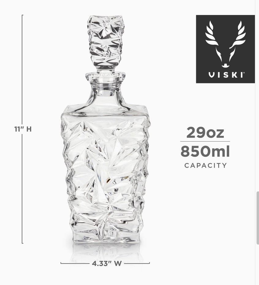 Prism Crystal Whiskey Decanter 29 oz