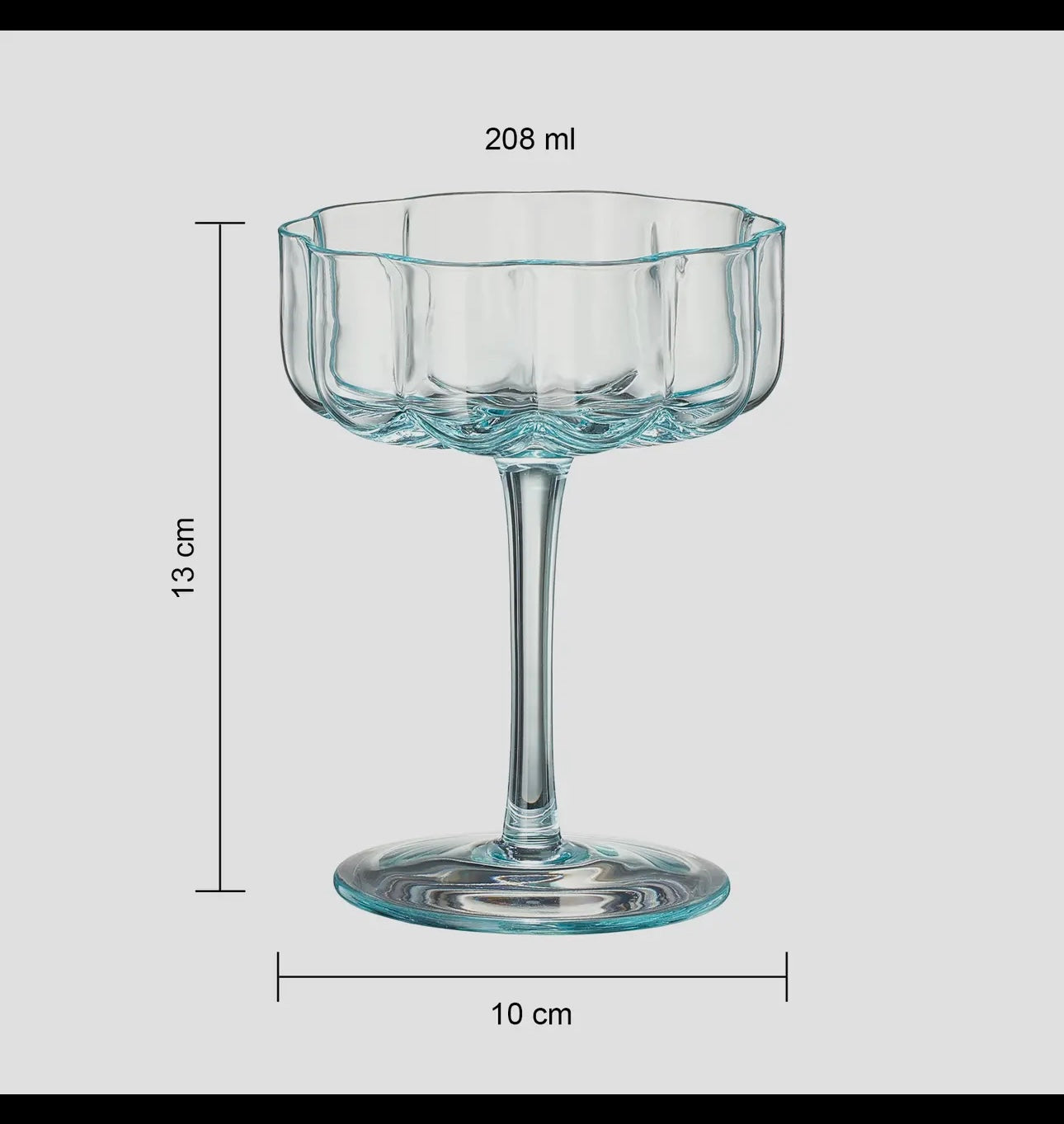 Flower Vintage Coupes, Set of 6