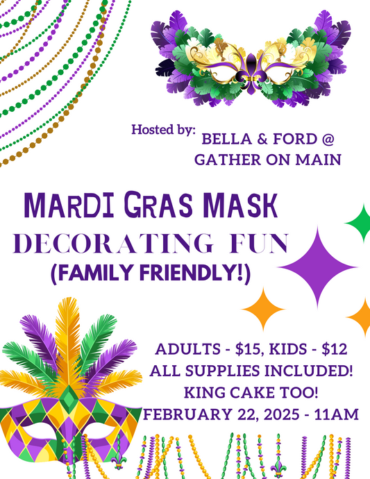 Mardi Gras Mask Fun 💜💚💛