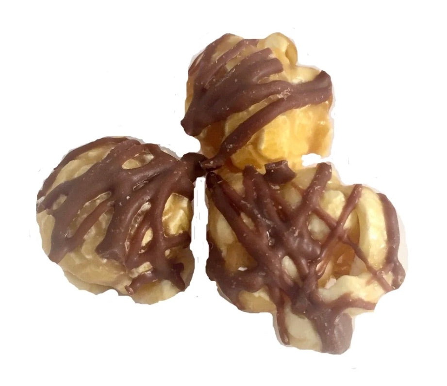 Chocolate Caramel Drizzle Gourmet POPCORN! 8 oz