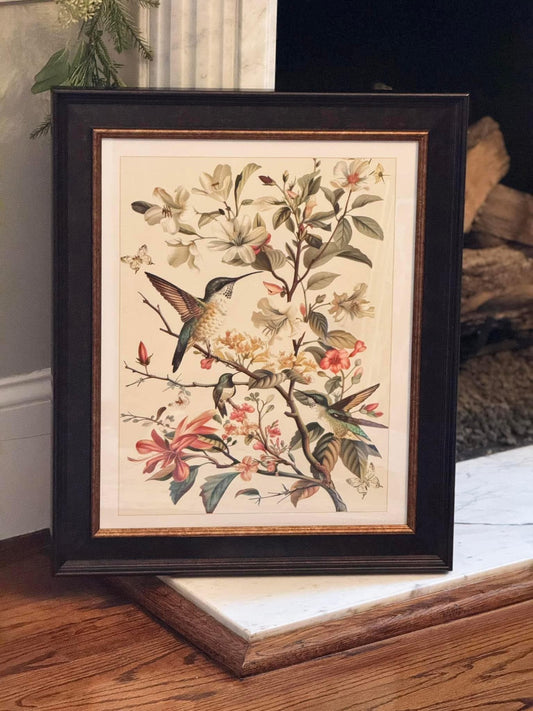 Hummingbird Framed Art  16" x 20