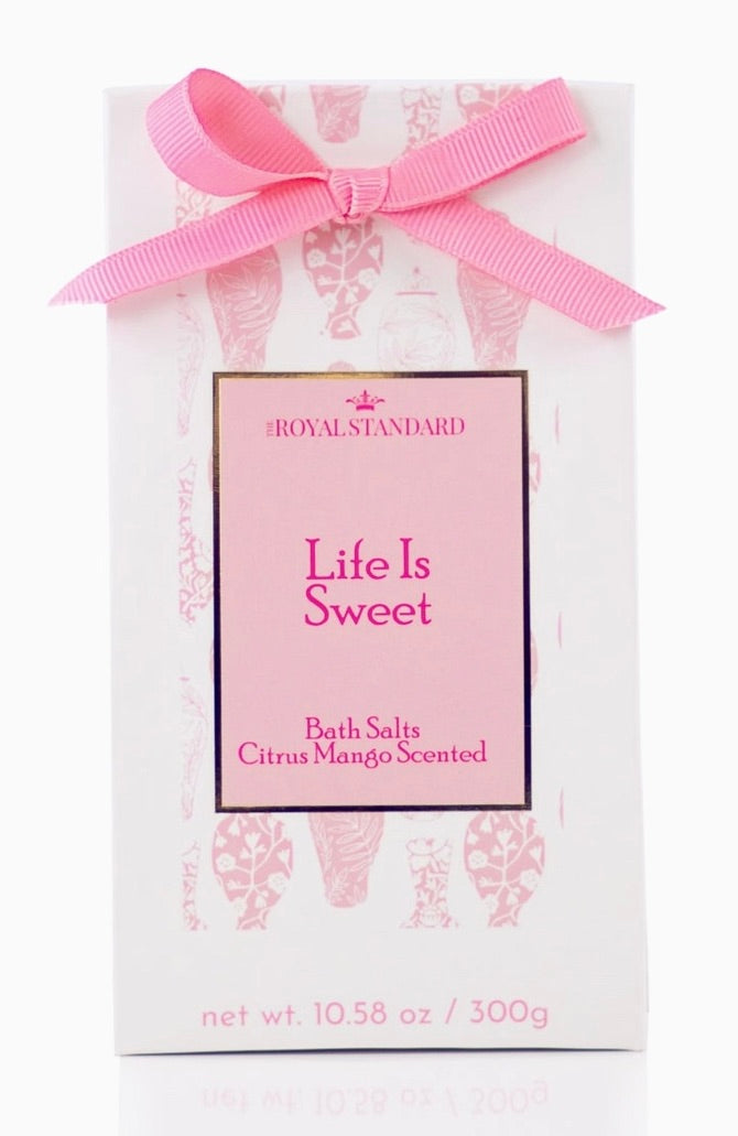 Life Is Sweet Bath Salts Citrus Mango Scented 300g