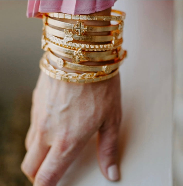 Handmade Gold Butterfly Bangle