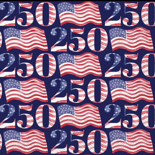 250th America Cocktail Napkins - 20 Ct